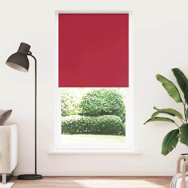 ARDEBO.de - Verdunkelungsrollo Rot 100x230cm Stoffbreite 95,7 cm Polyester