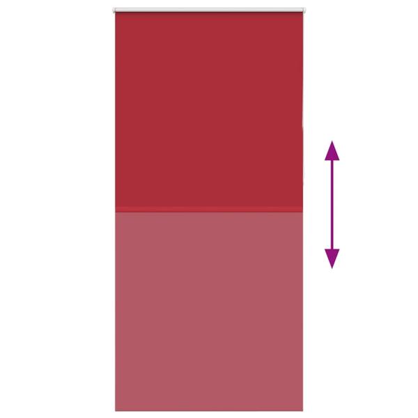 Verdunkelungsrollo Rot 100x230cm Stoffbreite 95,7 cm Polyester