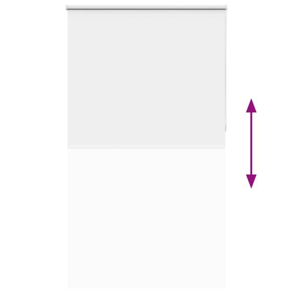Verdunkelungsrollo Weiß 125x230cm Stoffbreite 121,6cm Polyester