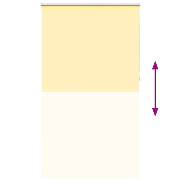 Verdunkelungsrollo Gelb 125x210cm Stoffbreite 121,6cm Polyester