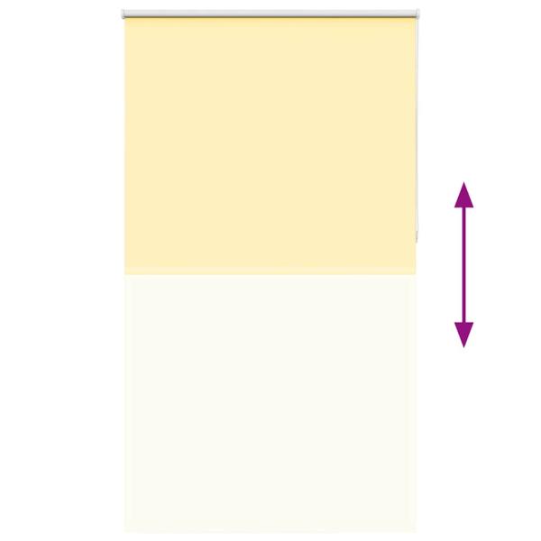 Verdunkelungsrollo Gelb 135x210cm Stoffbreite 131,6cm Polyester
