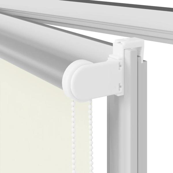 Verdunkelungsrollo Cremeweiß 135x150cm Stoffbreite 131,6cm