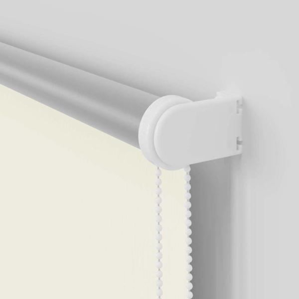 Verdunkelungsrollo Cremeweiß 135x150cm Stoffbreite 131,6cm
