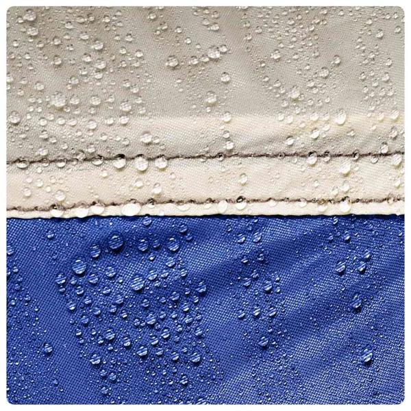 Poolzelt mit abnehmbarem Überzelt Netzwänden Azurblau 510x510cm