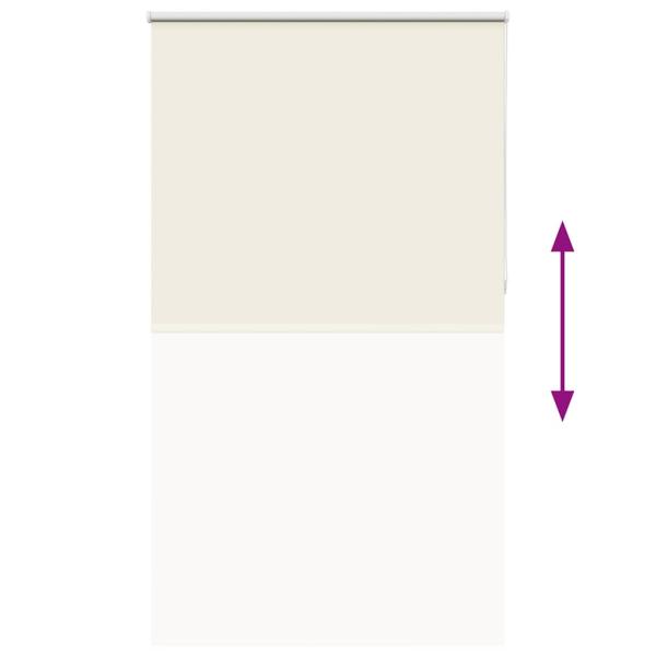 Verdunkelungsrollo Cremeweiß 120x210cm Stoffbreite 116,6cm