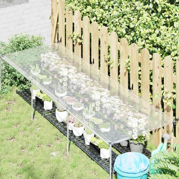 Transparente Plane mit Ösen 1x3 m Polyethylen