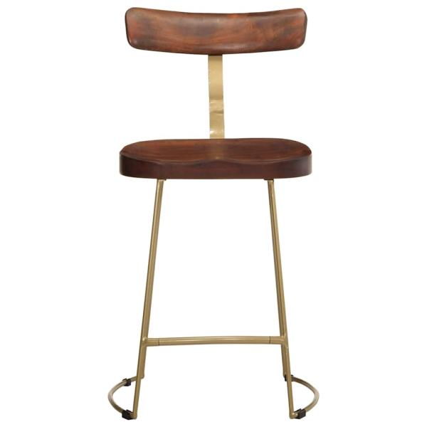 Barhocker 2 Stk. 49x43x79 cm Mango Massivholz