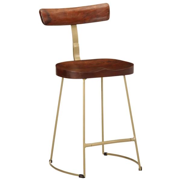 Barhocker 2 Stk. 49x43x79 cm Mango Massivholz