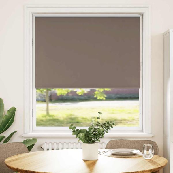 ARDEBO.de - Verdunkelungsrollo Kaffeebraun 115x150 cm Stoffbreite 110,7 cm