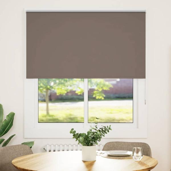 ARDEBO.de - Verdunkelungsrollo Kaffeebraun 125x150 cm Stoffbreite 121,6 cm
