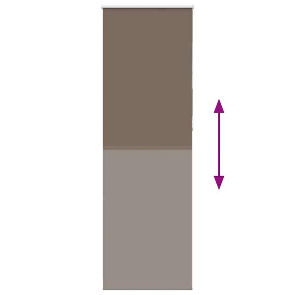 Verdunkelungsrollo Kaffeebraun 65x210cm Stoffbreite 60,7 cm