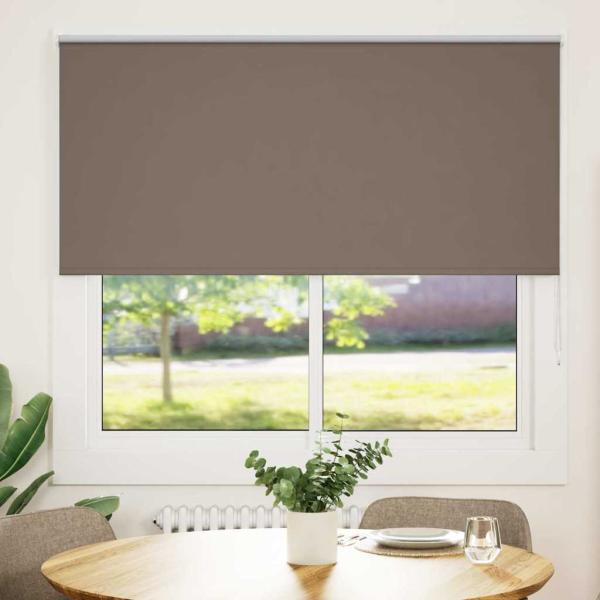 ARDEBO.de - Verdunkelungsrollo Kaffeebraun 150x130cm Stoffbreite 146,6 cm