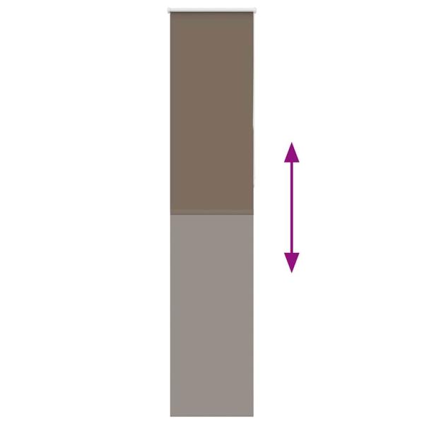 Verdunkelungsrollo Kaffeebraun 55x210cm Stoffbreite 50,7 cm