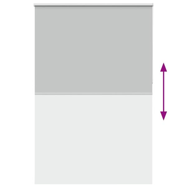 Verdunkelungsrollo Hellgrau 150x230cm Stoffbreite 146,6cm