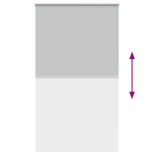 Verdunkelungsrollo Hellgrau 140x230cm Stoffbreite 136,6cm