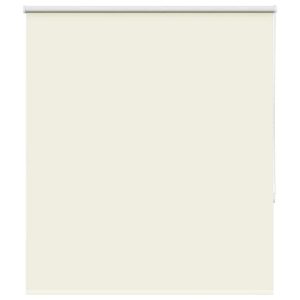 Verdunkelungsrollo Cremeweiß 130x130cm Stoffbreite 126,6cm