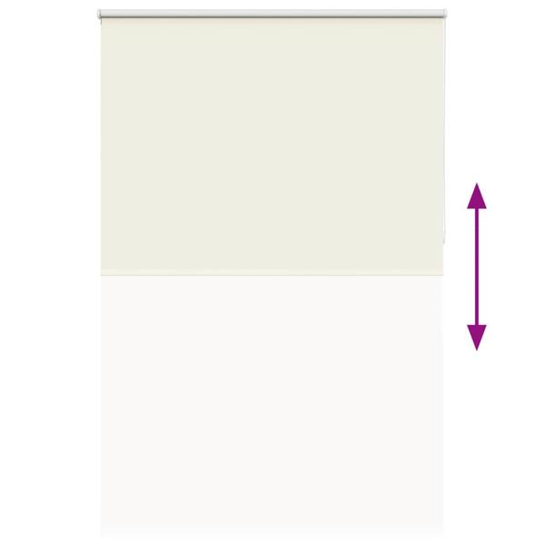 Verdunkelungsrollo Cremeweiß 165x230cm Stoffbreite 161,6cm