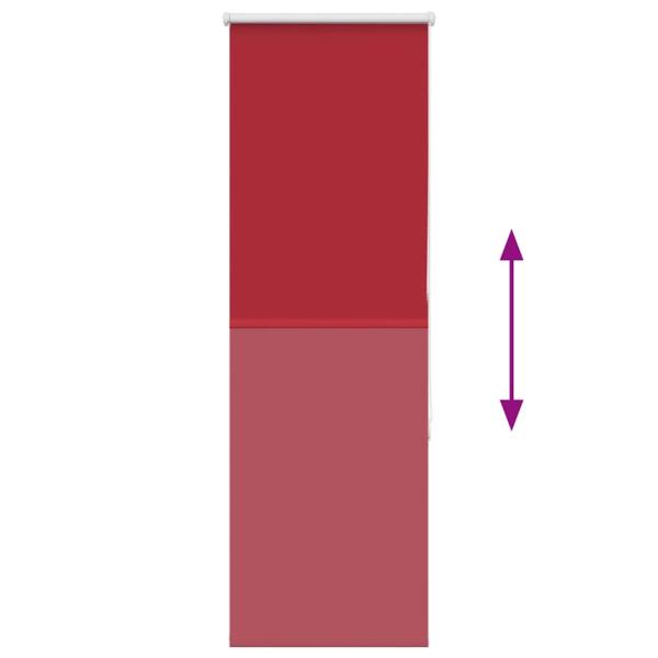 ARDEBO.de - Verdunkelungsrollo Rot 40x150cm Stoffbreite 35,7cm Polyester