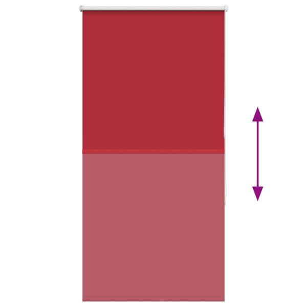 Verdunkelungsrollo Rot 65x130 cm Stoffbreite 60,7 cm Polyester