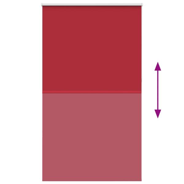 Verdunkelungsrollo Rot 130x210cm Stoffbreite 126,6cm Polyester