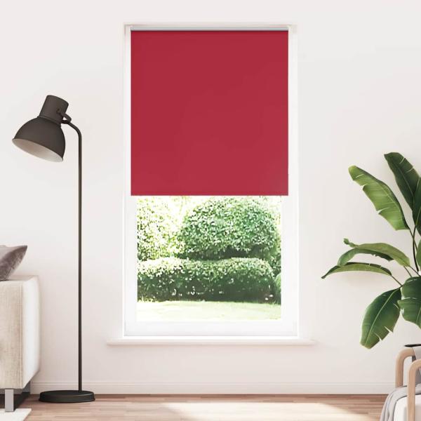 ARDEBO.de - Verdunkelungsrollo Rot 95x210 cm Stoffbreite 90,7 cm Polyester