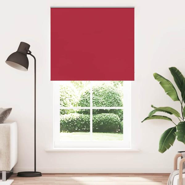 ARDEBO.de - Verdunkelungsrollo Rot 130x230cm Stoffbreite 126,6cm Polyester