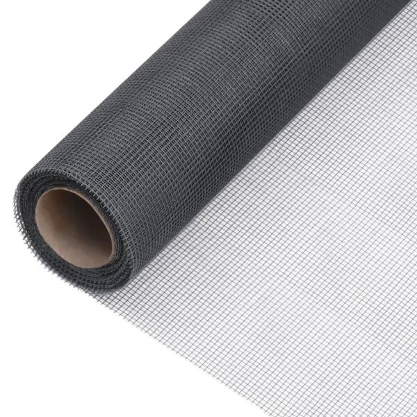 ARDEBO.de - Fliegengitter Fiberglas 60x500 cm Grau
