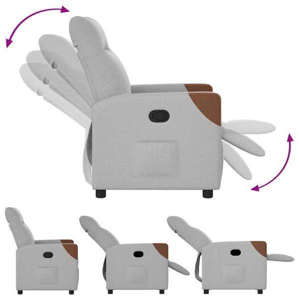 Relaxsessel Wolkengrau Stoff