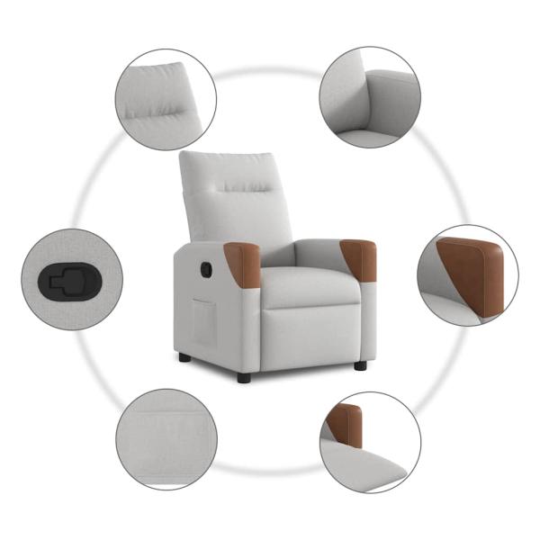 Relaxsessel Wolkengrau Stoff