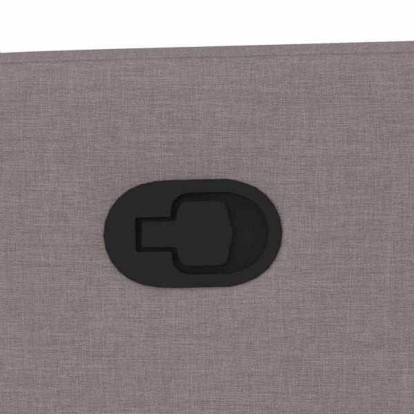 Massagesessel Taupe Stoff