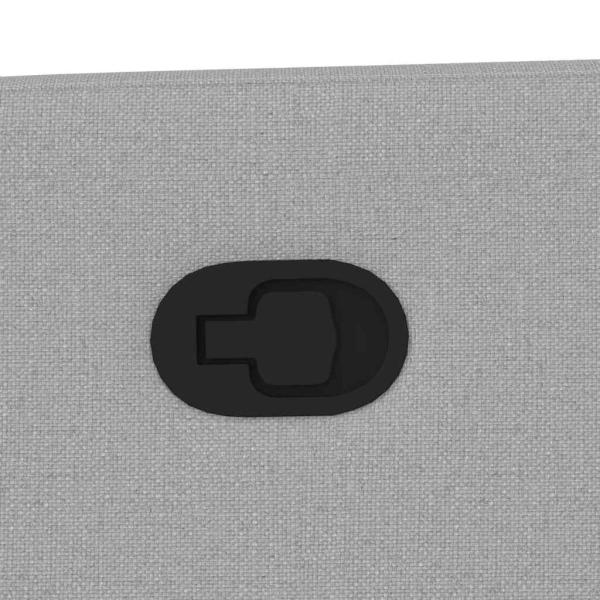 Relaxsessel mit Aufstehhilfe Wolkengrau Stoff