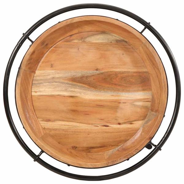 ARDEBO.de - Beistelltisch Ø55x60 cm Massivholz Akazie