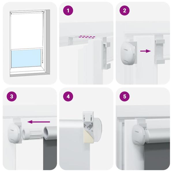 Verdunkelungsrollo Kaffeebraun 75x150cm Stoffbreite 70,7 cm