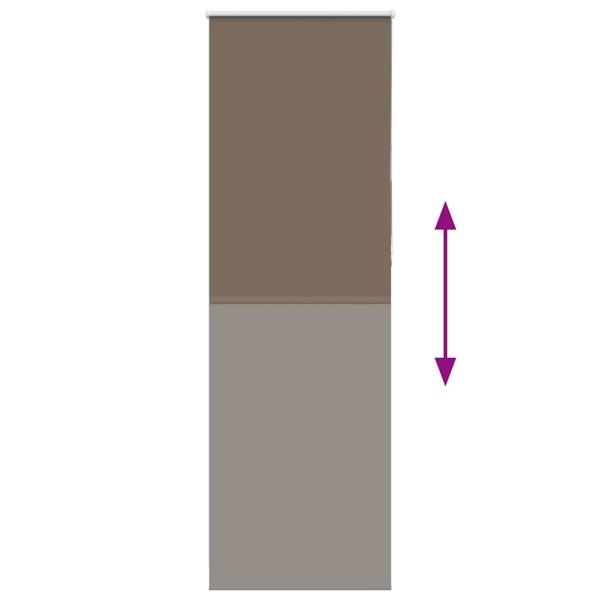 Verdunkelungsrollo Kaffeebraun 80x210cm Stoffbreite 75,7 cm
