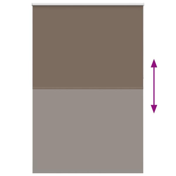 Verdunkelungsrollo Kaffeebraun 145x210 cm Stoffbreite 141,6 cm