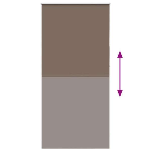 Verdunkelungsrollo Kaffeebraun 110x210 cm Stoffbreite 105,7 cm