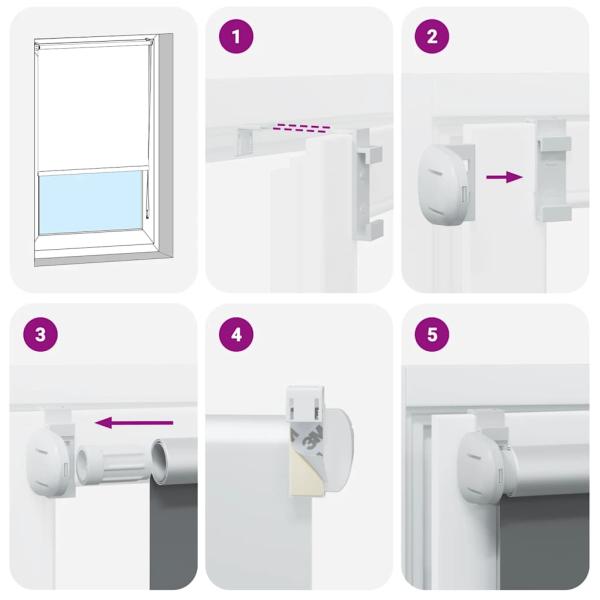 Verdunkelungsrollo Kaffeebraun 110x210 cm Stoffbreite 105,7 cm