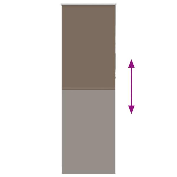 Verdunkelungsrollo Kaffeebraun 75x230 cm Stoffbreite 70,7 cm