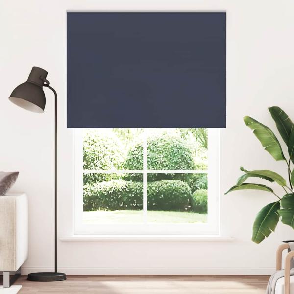 Verdunkelungsrollo Marineblau 145x230 cm Stoffbreite 141,6 cm
