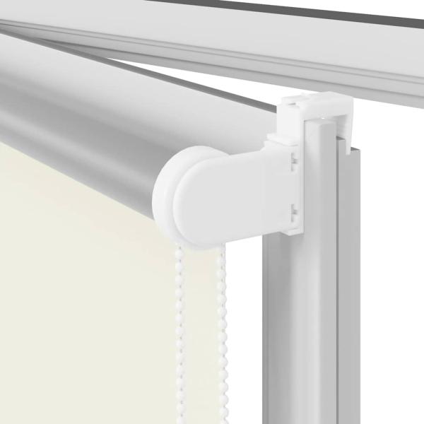 Verdunkelungsrollo Cremeweiß 125x150cm Stoffbreite 121,6cm