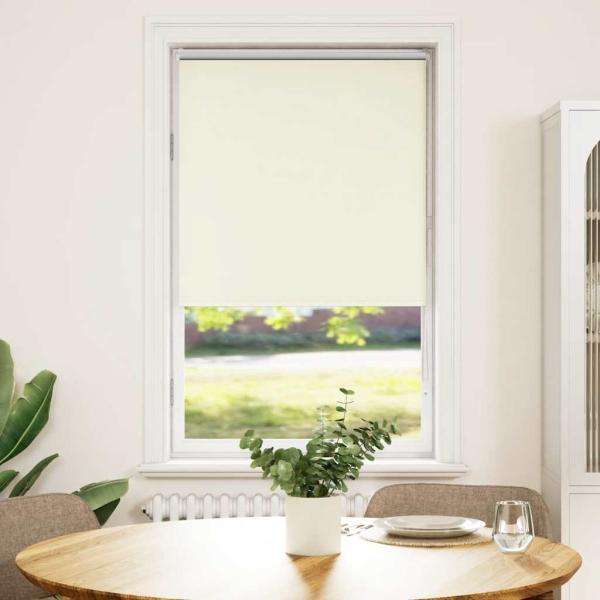 Verdunkelungsrollo Cremeweiß 85x150cm Stoffbreite 80,7 cm