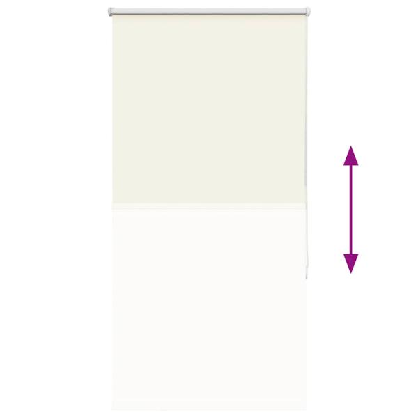 Verdunkelungsrollo Cremeweiß 85x150cm Stoffbreite 80,7 cm