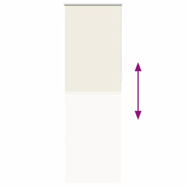 Verdunkelungsrollo Cremeweiß 65x210cm Stoffbreite 60,7 cm