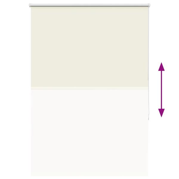 Verdunkelungsrollo Cremeweiß 90x175cm Stoffbreite 85,7 cm