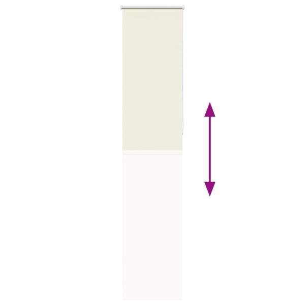 Verdunkelungsrollo Cremeweiß 50x230cm Stoffbreite 45,7 cm