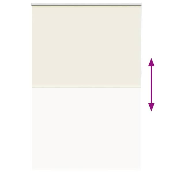 Verdunkelungsrollo Cremeweiß 155x230cm Stoffbreite 151,6cm