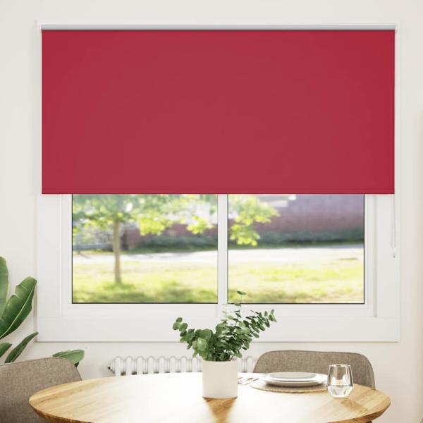 ARDEBO.de - Verdunkelungsrollo Rot 145x130cm Stoffbreite 141,6cm Polyester