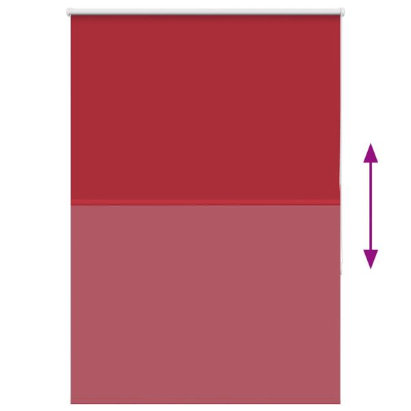 Verdunkelungsrollo Rot 95x150 cm Stoffbreite 90,7 cm Polyester