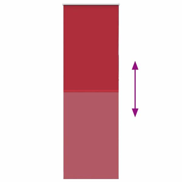 Verdunkelungsrollo Rot 80x230 cm Stoffbreite 75,7 cm Polyester