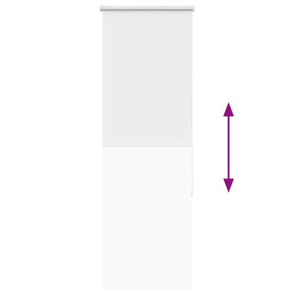 Verdunkelungsrollo Weiß 55x130cm Stoffbreite 50,7 cm Polyester